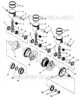 PISTÓN Y CIGÜEÑAL  XLT 0970756, XLT SKS 0970556, AND XLT RMK 0970956 (4937693769D001)