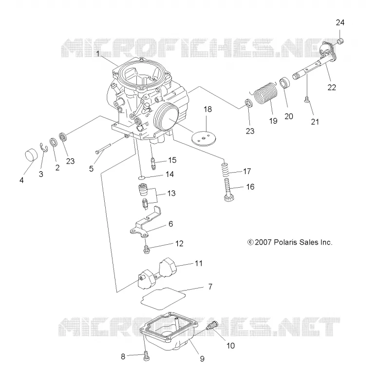 MOTOR, CARBURADOR, LOWER
