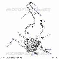 TREN, FRONT GEARCASE MOUNTING