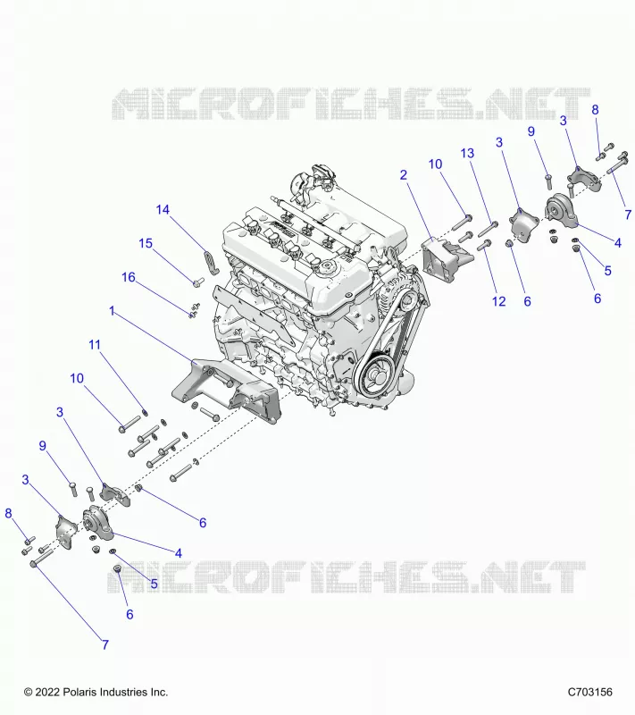 MOTOR, MOUNTING & LONG BLOCK