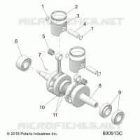 MOTOR, PISTON AND CRANKSHAFT