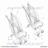 ASIENTO BELT MOUNTING, PREMIUM/ULTIMATE