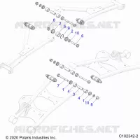 SUSPENSION TRASERA CONTROL ARM, MOUNTING