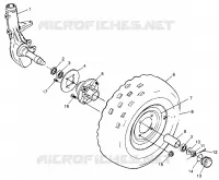 RUEDA DELANTERA Sport 400L W97BA38C and Trail Blazer W97BA25C (4940124012B004)