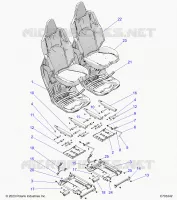 ASIENTO ASM. AND SLIDER, FRONT