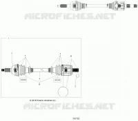 DRIVE TRAIN, TRANSMISION DELANTERA SHAFT