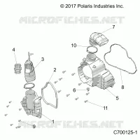 ENGINE, ALTERNADOR  COVER HVAC