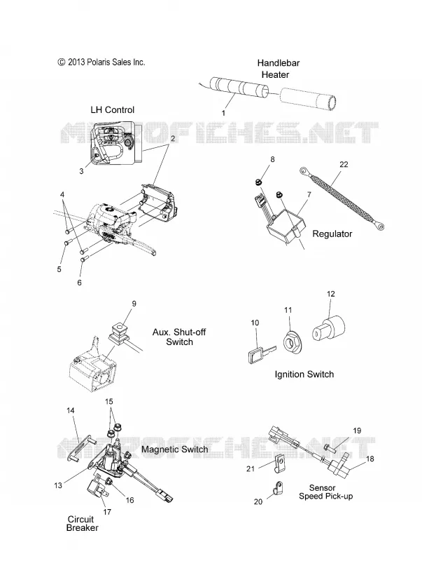INTERRUPTORES and COMPONENTS