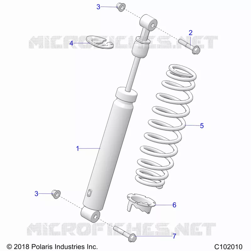 SUSPENSION, SHOCK TRASERO