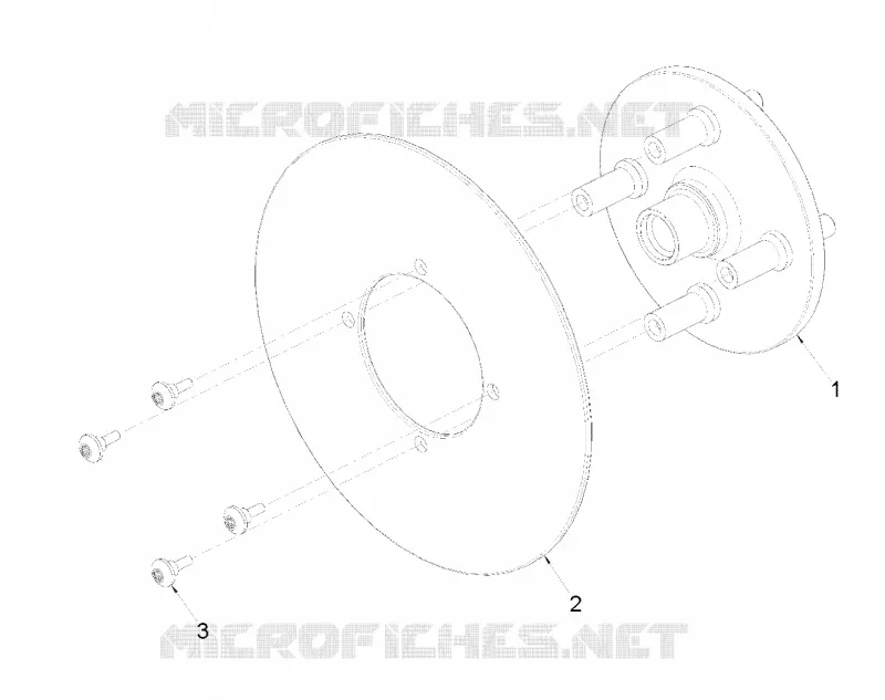 RUEDAS, COMPONENTS, END, 9.21 INCH, DISC 4 BOLT