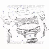 CAPUCHA AND FRONT FACIA -R22RRE99AC/AM/AS/A9/B9/BS/BM (C730145)