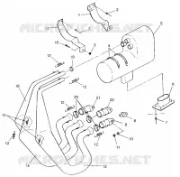 SISTEMA DE ESCAPE 600 XCR SP 0965677 and EUROPEAN 600 XCR SP E965677 (4932063206C005)
