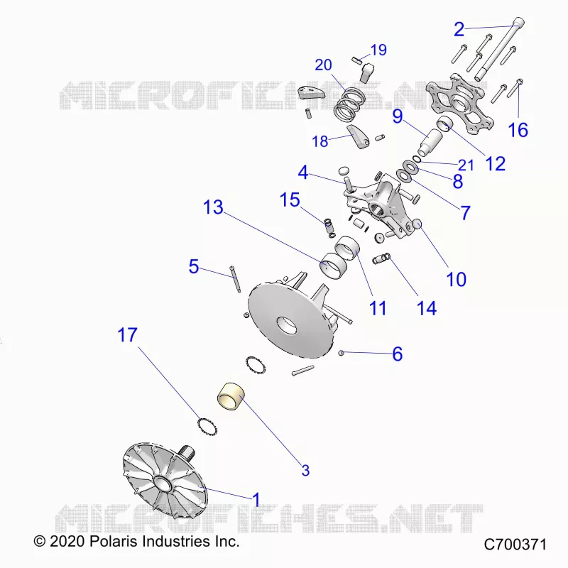 TREN, PRIMARY CLUTCH