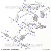 SUSPENSION TRASERA CONTROL ARM, MOUNTING