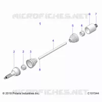 DRIVE TRAIN, TRASERO DEL EJE DE TRANSMISION