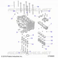 ENGINE, CULATA AND VALVES