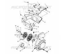 VENTILADOR DE LA CUBIERTA Y EL ARRANQUE DE RETROCESO SPORT 0960443, SPORT TOURING 0960243  and (4932223222D004)