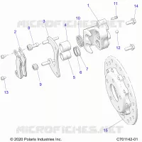 BRAKES, PINZA FRENO TRASEIRA