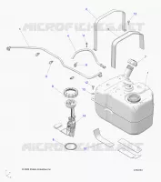 SISTEMA DE COMBUSTIBLES, FUEL TANK ASM.