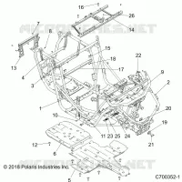 CHASSIS, MARCO PRINCIPAL AND SKID PLATES