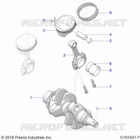 ENGINE, CIGUEÑAL AND PISTON
