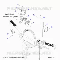 MOTOR, THROTTLE CONTROL ASM.