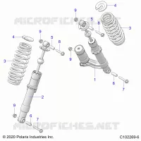 SUSPENSION TRASERA SHOCK, MOUNTING