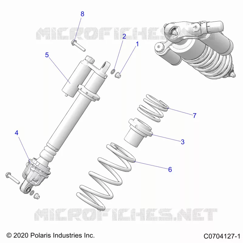 SUSPENSION, CHOQUE FRONTAL MOUNTING