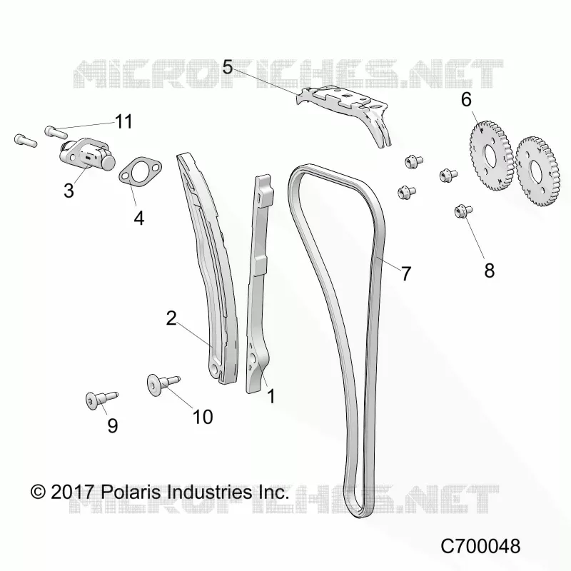 LA CADENA DE LEVAS AND TENSIONER