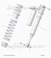 SUSPENSION, CHOQUE FRONTAL MOUNTING, DELUXE