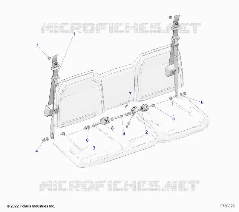 ASIENTO BELT AND MOUNTING