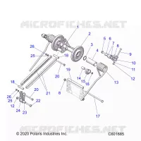 SUSPENSION, TRASERO ARM PAR