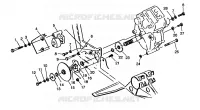 CAJA DE ENGRANAJES/FRENO and cubierta de la cadena MOUNTING XPLORER 4X4 W959140 (4930223022C006)