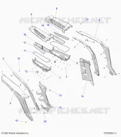 CARROCERÍA POSTERIOR FENDERS AND BEZELS- Z24NEF99AR/AM/BR/BM (C0705025-13)
