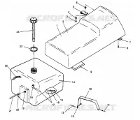 ASIENTO Y TANQUE DE GAS WIDETRAK LX 0962064 and EUROPEAN WIDETRAK LX E962064 (4931643164A006)