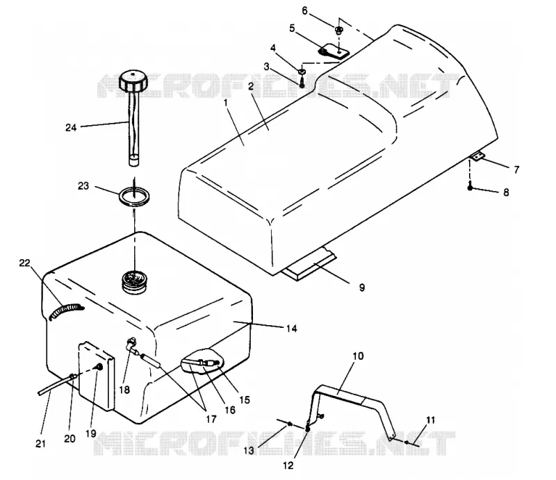 ASIENTO Y TANQUE DE GAS WIDETRAK LX 0962064 and EUROPEAN WIDETRAK LX E962064 (4931643164A006)