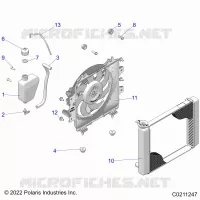 ENGINE, SISTEMA DE REFRIGERACIÃ“N, RADIATOR, FAN & OVERFLOW BOTTLE