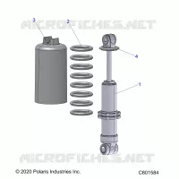 SUSPENSION, CHOQUE FRONTAL TRACK (7045494)