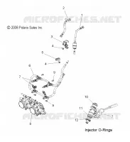 SISTEMA DE COMBUSTIBLE, RAIL, LINES and CUERPO DE MARIPOSA