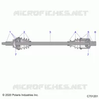 TREN, FRONT HALF SHAFT