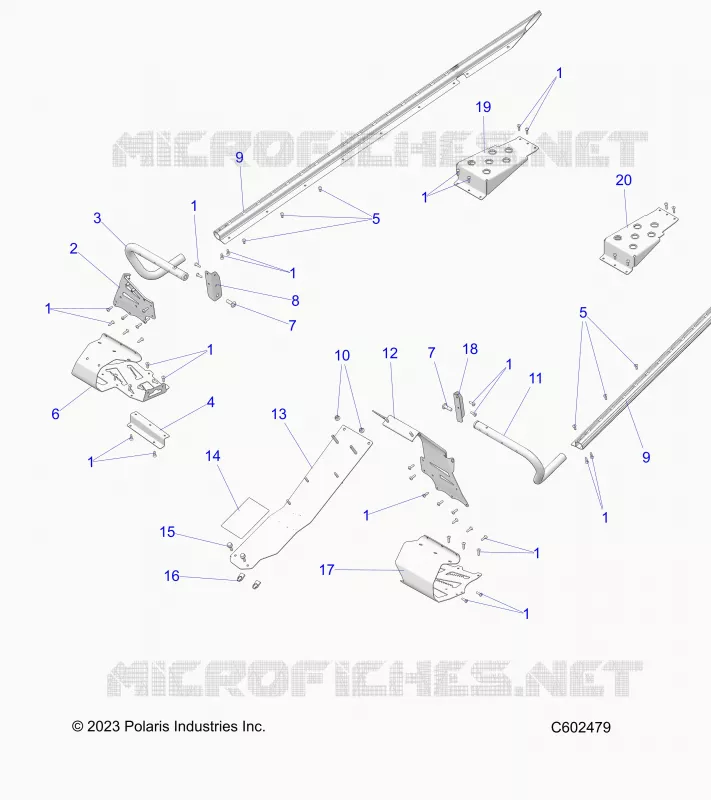 CHASSIS, PROTECCIÃ³N DEL EMBRAGUE, FOOTRESTS, TUNNEL GRIPS