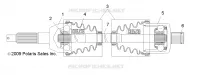 DRIVE TRAIN, TRASERO UNIDAD SHAFT