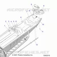 CHASIS, REAR, MISC. COVERS AND SNOWFLAP