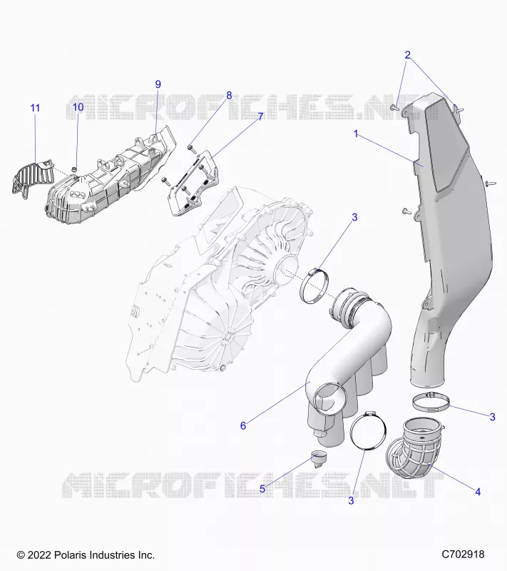 TREN, CLUTCH COVER DUCTING