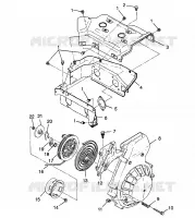 VENTILADOR CAJA   ARRANQUE DE RETROCESO SUPER SPORT 0980761 (4942874287C012)