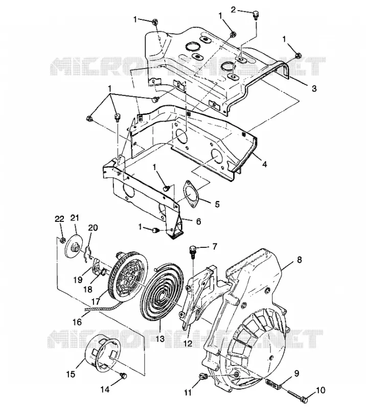 VENTILADOR CAJA   ARRANQUE DE RETROCESO SUPER SPORT 0980761 (4942874287C012)