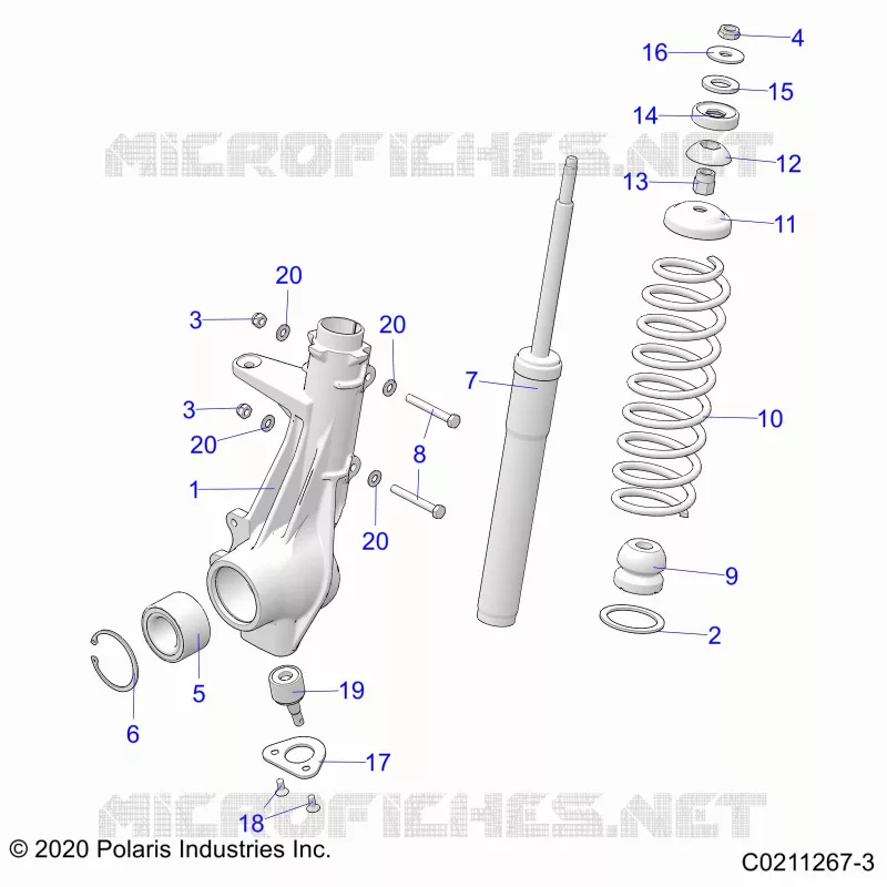 SUSPENSION, PUNTAL DELANTERO