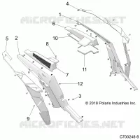 CARROCERÍA POSTERIOR FENDERS AND BEZELS- Z21N4E92AX/AG/BG/BX (C700248-8)