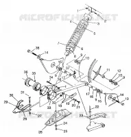 El balanceo del brazo y CHOQUE SWEDISH 4x4 400L S948140 (4926912691C001)