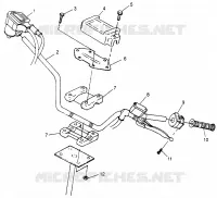 MANILLAR Sport 400L W97BA38C and Trail Blazer W97BA25C (4940124012B007)